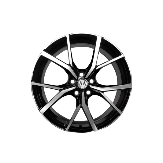 17 Inch Mag Wheel - Golf 8R Style Wheels - 5x100 PCD