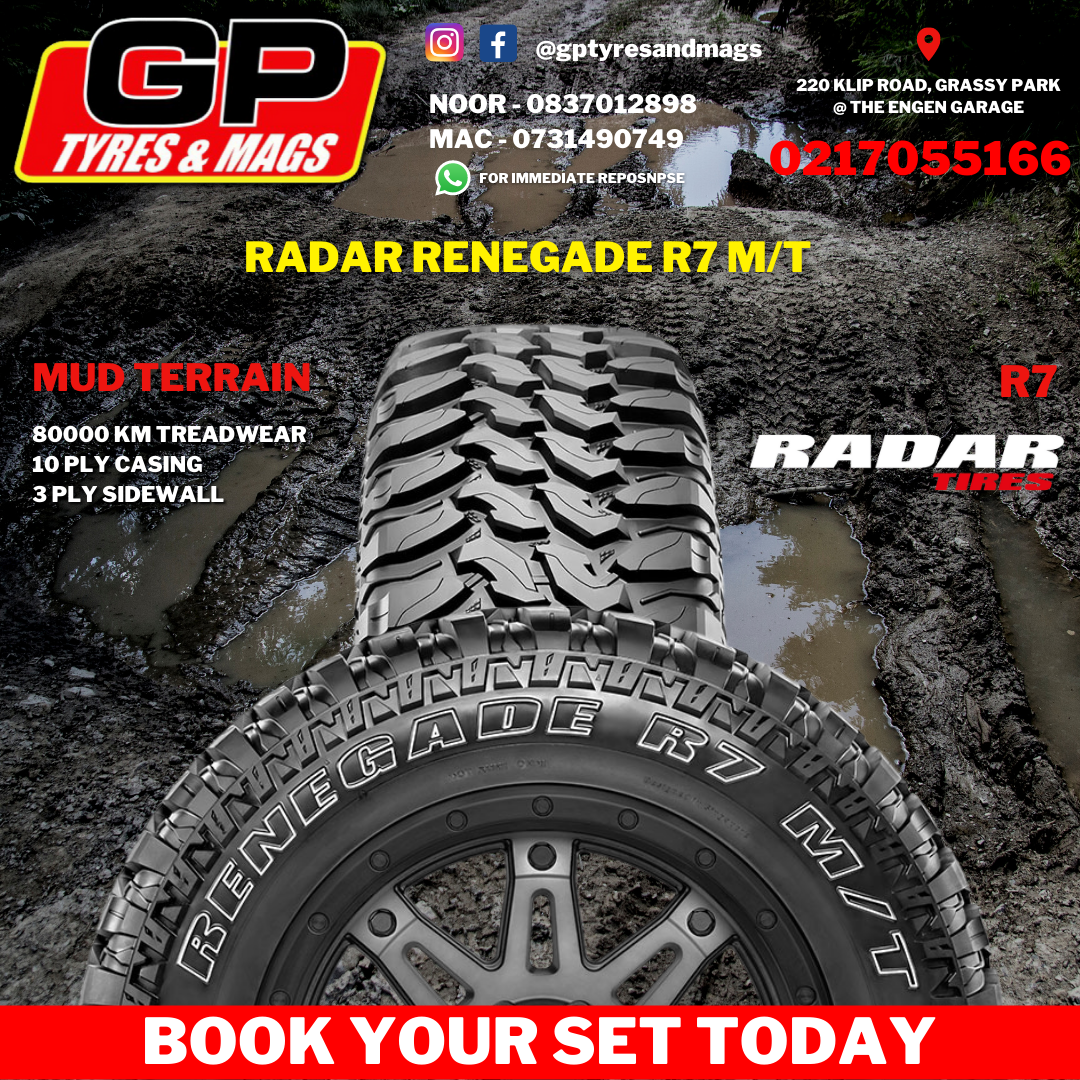 RADAR RENEGADE R7 MUD TERRAIN. 10 PLY CASING. 3 PLY SIDEWALL